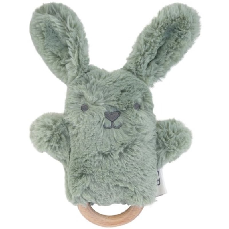 Ob Designs Bunny Soft Rattle Toy Sage For 3 Months And Older