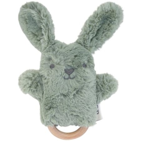 Ob Designs Bunny Soft Rattle Toy Sage For 3 Months And Older