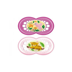 Mam Baby Original Soother 16 Silicone Pink Pack Of 2