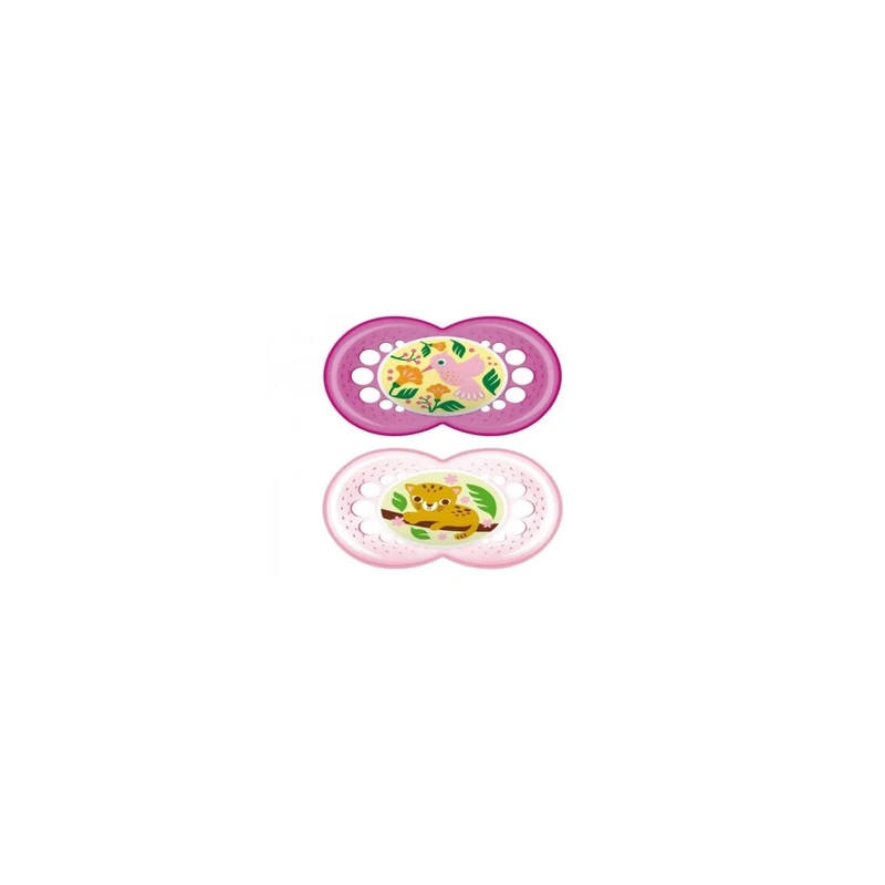 Mam Baby Original Soother 16 Silicone Pink Pack Of 2