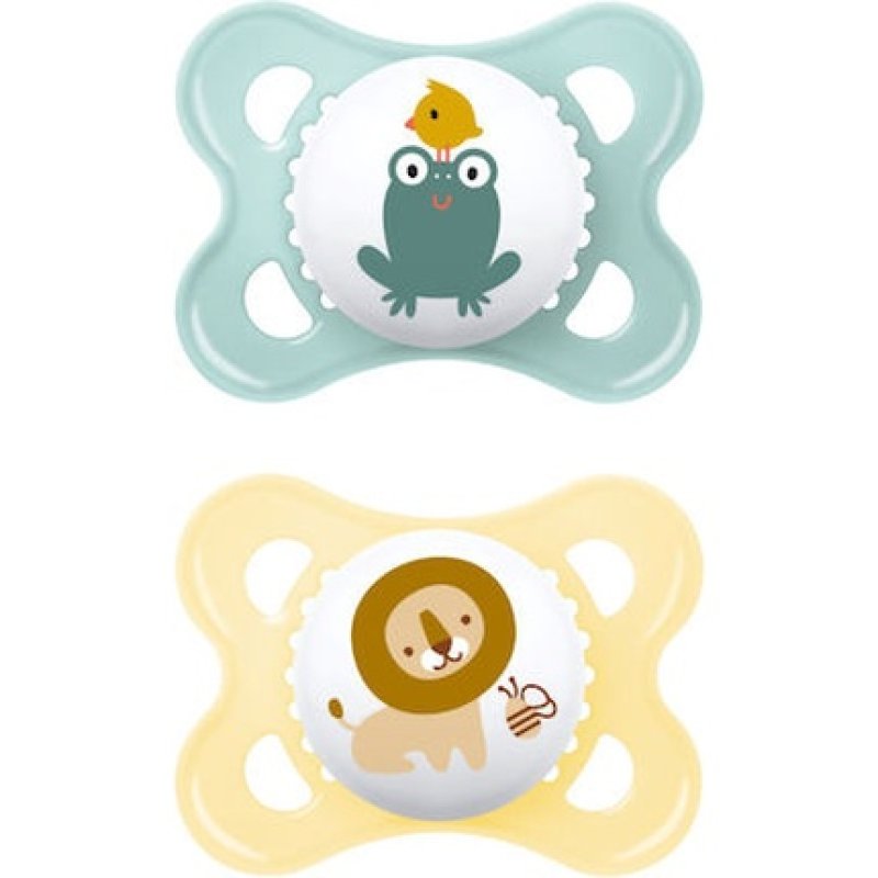 Mam Start Orthodontic Silicone Pacifiers For 2-6 Months Unisex - 2 Pieces