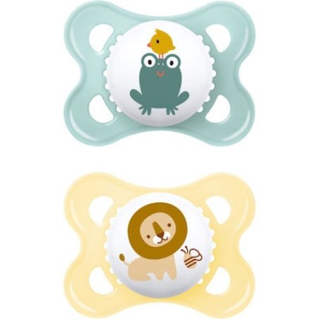 Mam Start Orthodontic Silicone Pacifiers For 2-6 Months Unisex - 2 Pieces