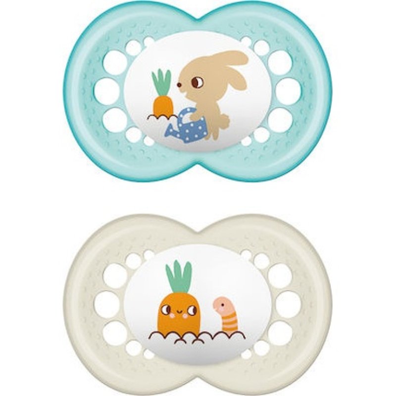 Mam Original Silicone Pacifier For 6-16 Months - Pack Of 2