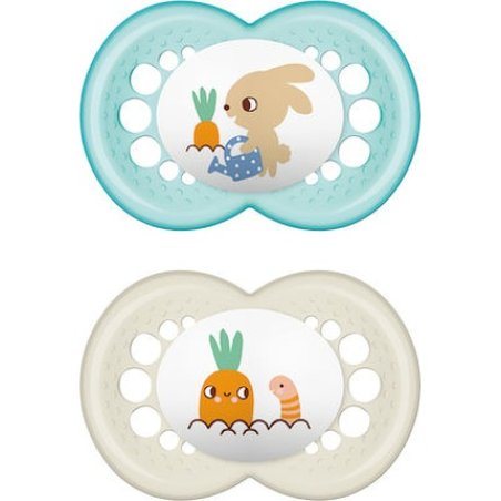 Mam Original Silicone Pacifier For 6-16 Months - Pack Of 2
