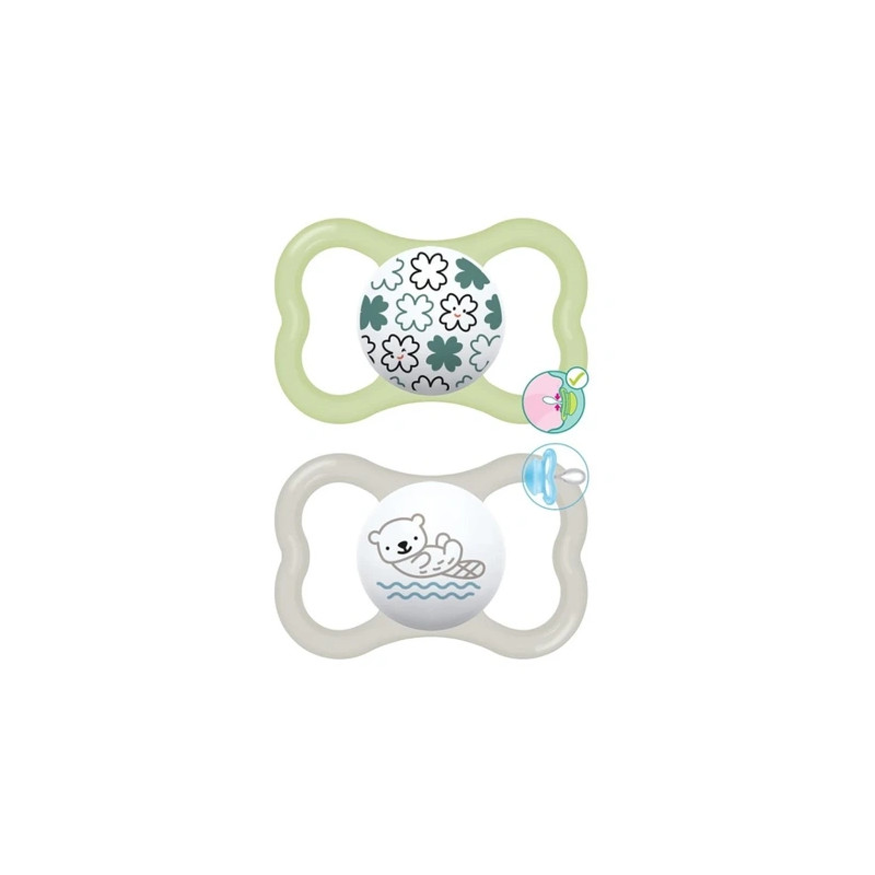 Mam Supreme Silicone Pacifier 16 Months Better Together - 2 Pack