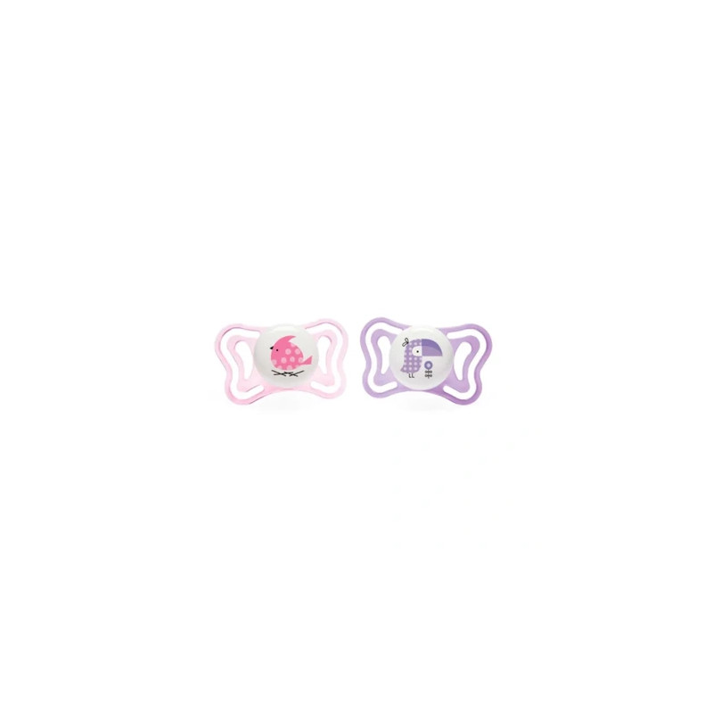 Chicco Chicco Physio Light Pacifier For Girls 26 Months 2 Units