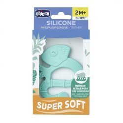 Chicco Soft Silicone Teether Lizard 2 Months Boy