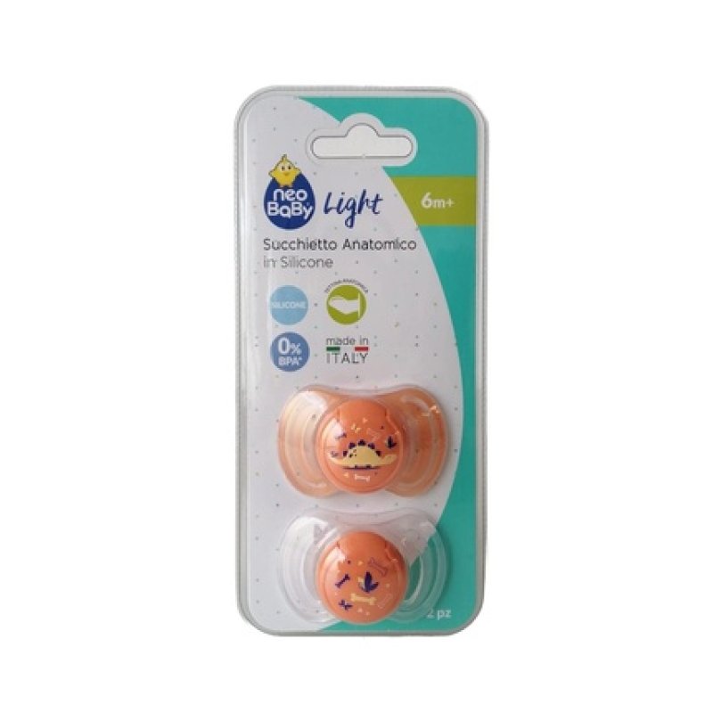 Neobaby Light Anatomical Silicone Pacifier 6m