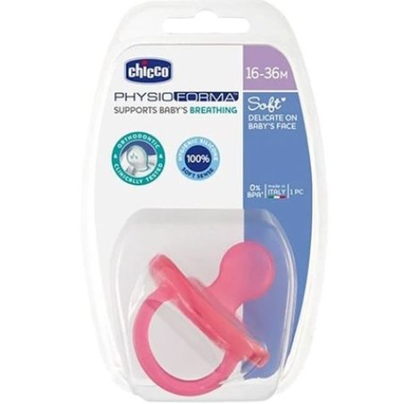 Chicco Chicco Physio Forma Soft Pacifier Silicone 16-36 Months, Pink, 1 Piece