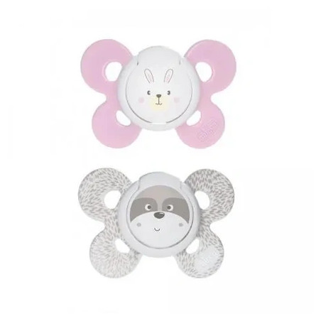 Chicco Physio Comfort Silicone Pacifier For Girls 06 Months 2 Units