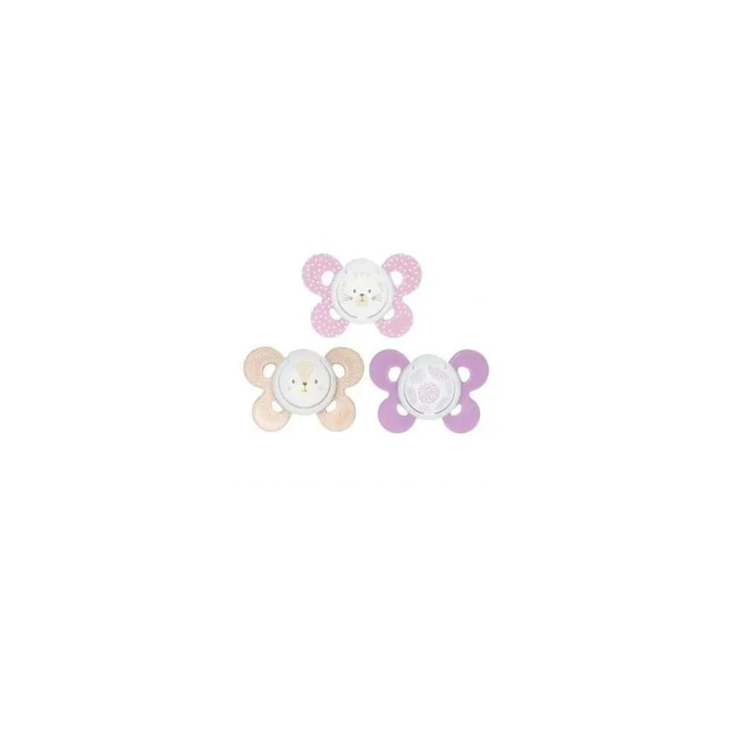 Chicco Silicone Pacifier Physio Comfort For Girls 616 Months 2 Units