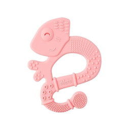 Chicco Chicco Supersoft Iguana Pink Teether 2 Months And Older