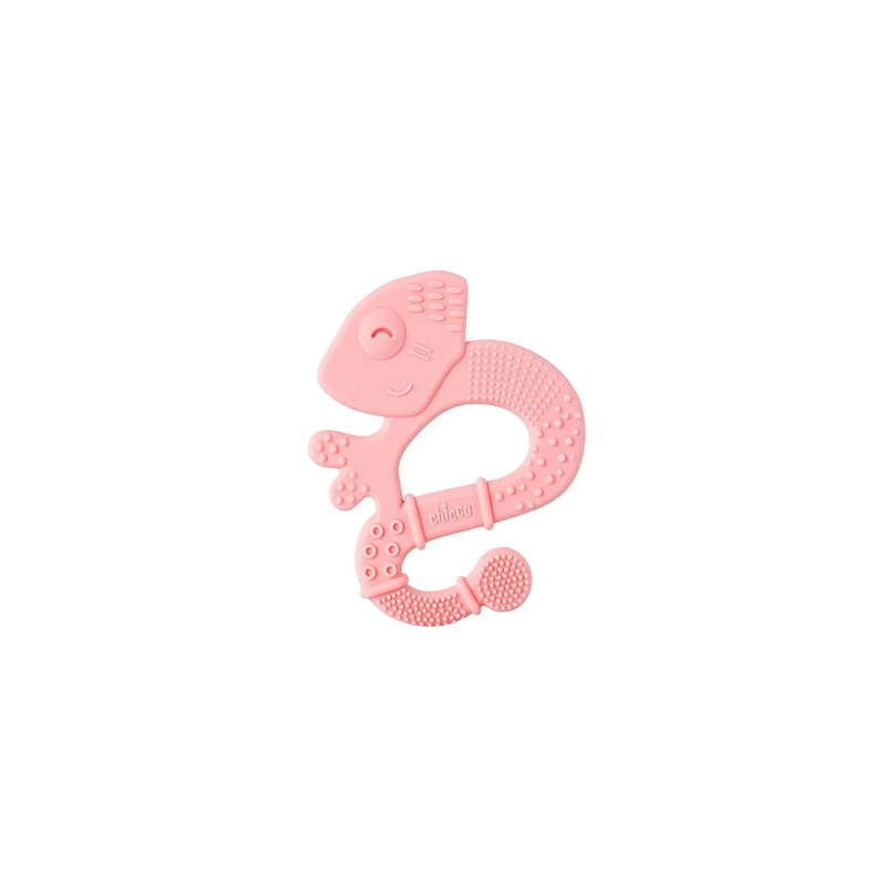 Chicco Chicco Supersoft Iguana Pink Teether 2 Months And Older