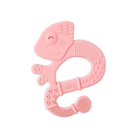 Chicco Chicco Supersoft Iguana Pink Teether 2 Months And Older