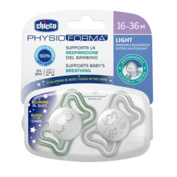 Physioforma Light Soothing Silicone Pacifier 16-36 Months Lumi 2 Pieces