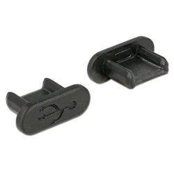 DeLOCK 64007 socket safety cover USB Micro-B Black 10 pc(s)