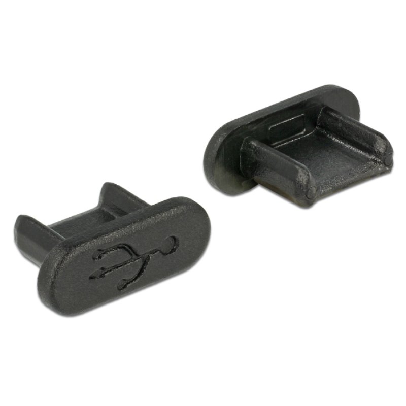 DeLOCK 64007 socket safety cover USB Micro-B Black 10 pc(s)