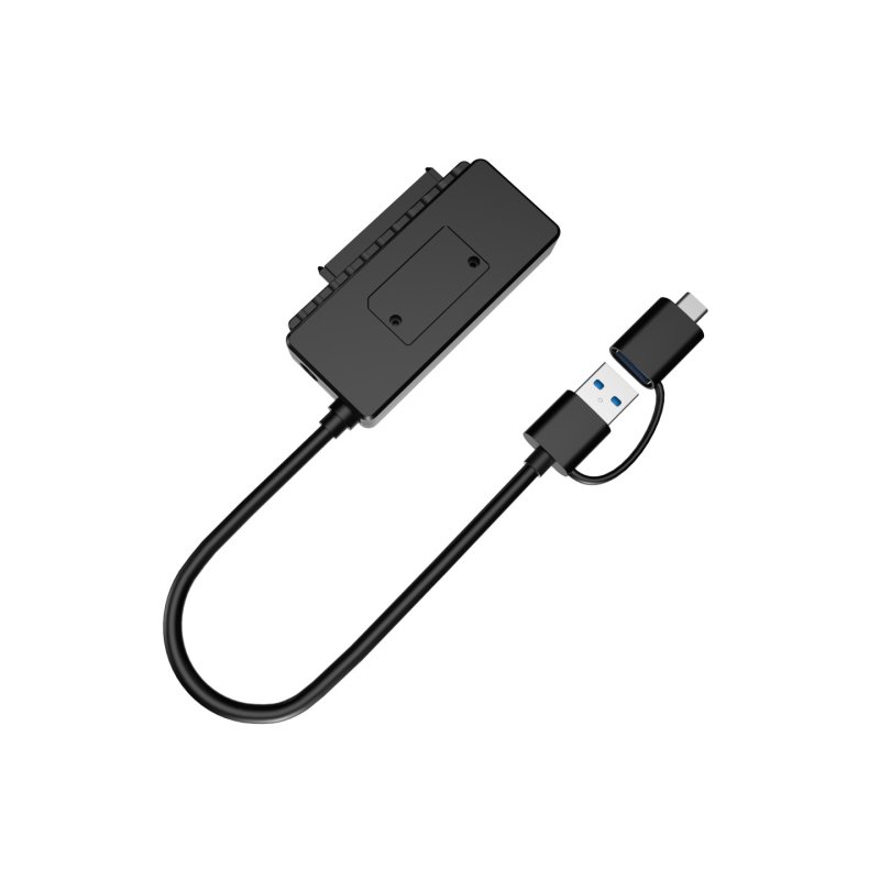 CONCEPTRONIC Adapter USB-A/-C3.0-SATA 22Pin St/Bu schwarz