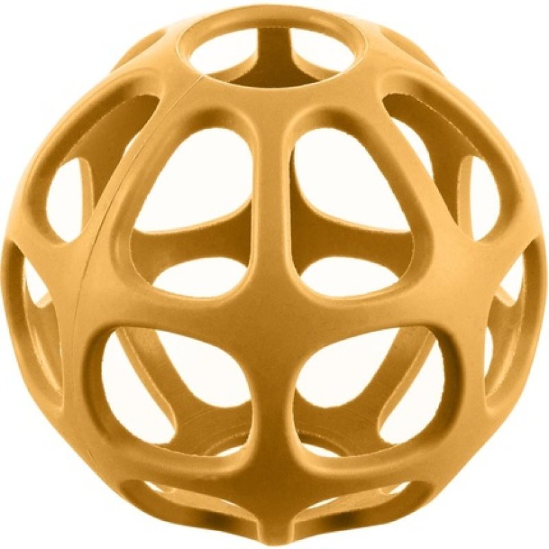 Zopa Silicone Teether Round In Mustard Yellow 1 Piece