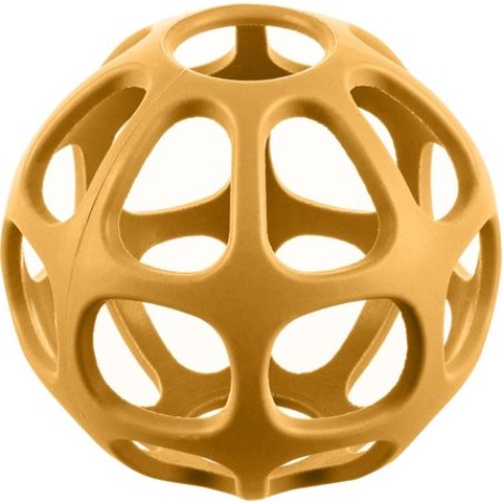 Zopa Silicone Teether Round In Mustard Yellow 1 Piece