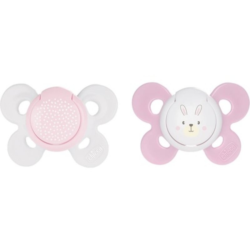 Chicco Physio Comfort 06m Pacifier Girldotsrabbit 2 Pieces