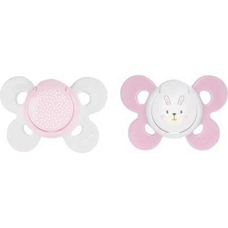 Chicco Physio Comfort 06m Pacifier Girldotsrabbit 2 Pieces