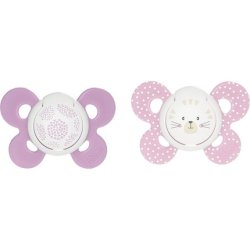 Chicco Physio Comfort 616m Pacifier Girl Dotscat Design 2 Pieces