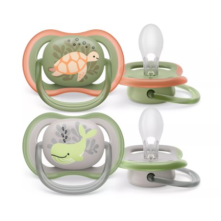 Philips Avent Ultra Air Pacifier Whale And Turtle 618 Months Duo