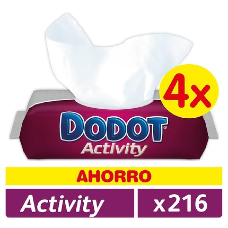 Dodot Activity Diapers 216 Units - Pack of 4