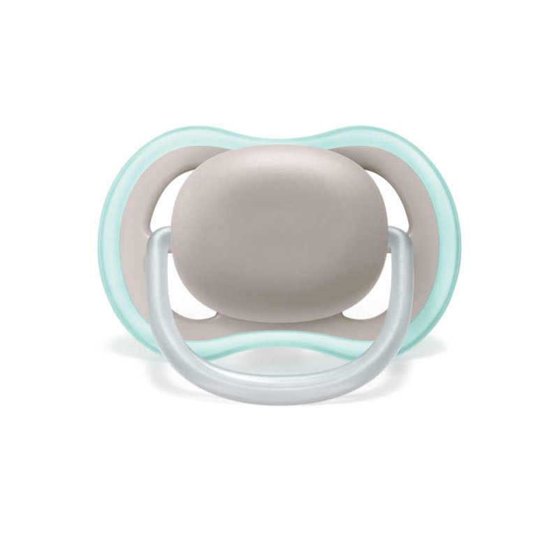 Avent Philips Avent Orthodontic Silicone Pacifiers Ultra Air For 18 Months Grey-Blue 2 Pack