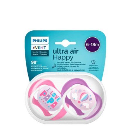 Philips Avent Ultra Air Happy Pacifier Balloon 618m Duo