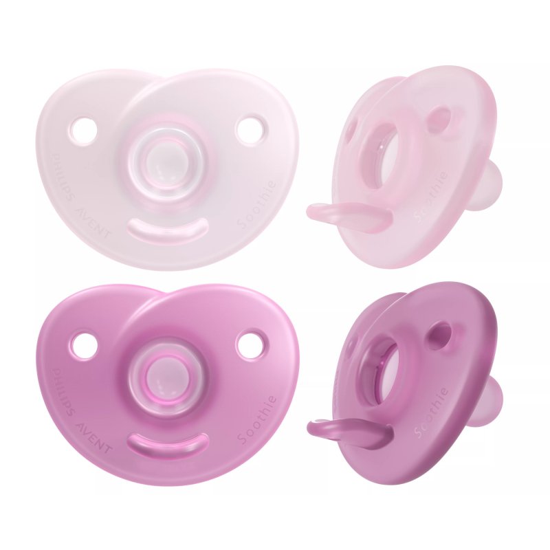 Philips Avent Soothie Pacifier Pink 06 Months Duo