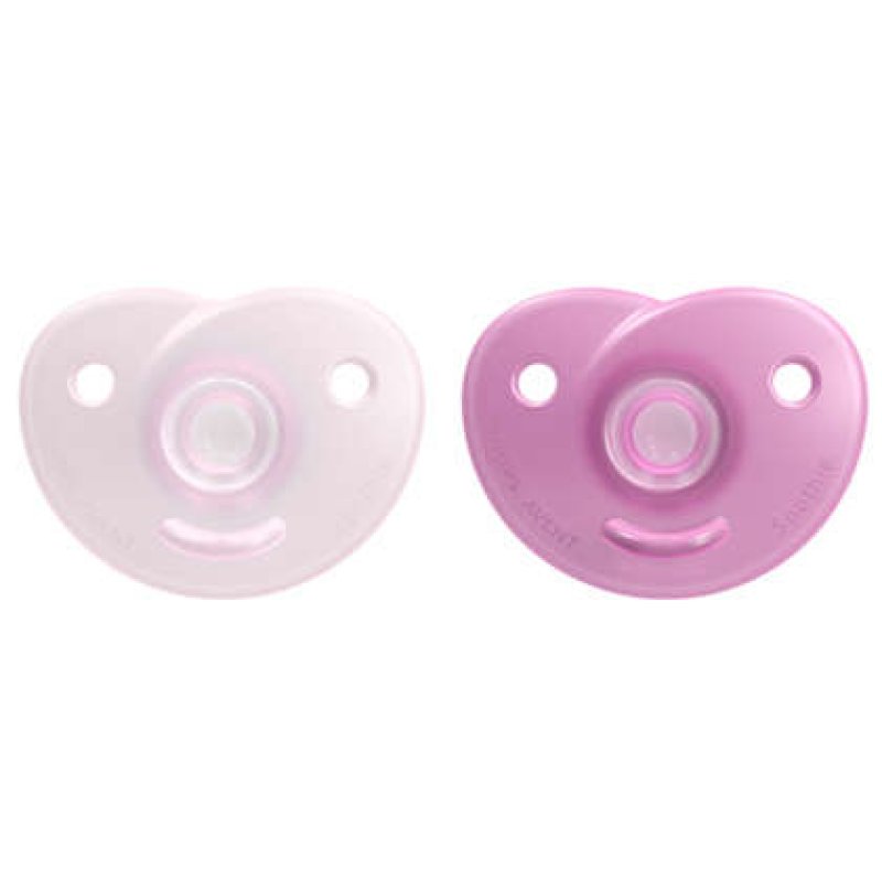Philips Avent Soothie Pacifier Pink 06 Months Duo