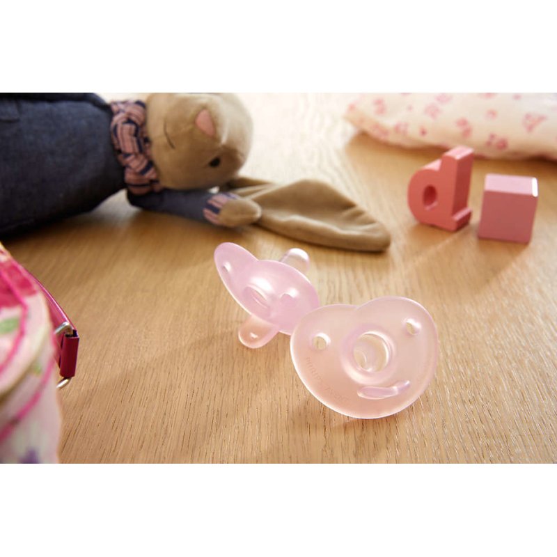 Philips Avent Soothie Pacifier Pink 06 Months Duo