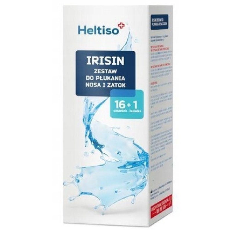 Heltiso Irisin Nasal And Sinus Rinse Set 1 Bottle 16 Sachets