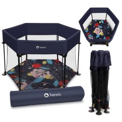 Lionelo Roel Playpen Baby Up To 15 Kg Large Size 135 X 85 Cm Hexagonal