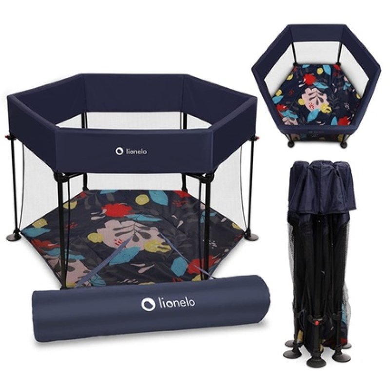 Lionelo Roel Playpen Baby Up To 15 Kg Large Size 135 X 85 Cm Hexagonal