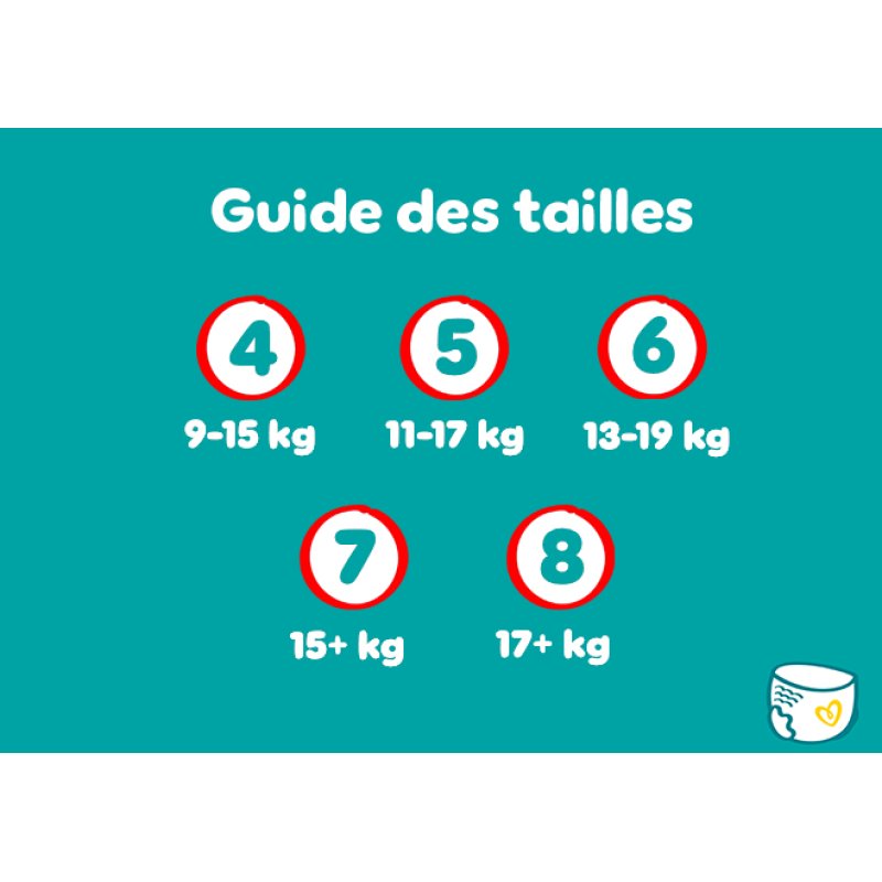 Pampers Baby-Dry 8006540425251 couche jetable Garçon/Fille 4 108 pièce(s)