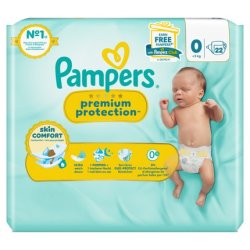 Pampers Premium Protection Size 0 Diapers