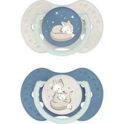 Difrax Dynamic Pacifier 6-18 Months Night & Day Assorted