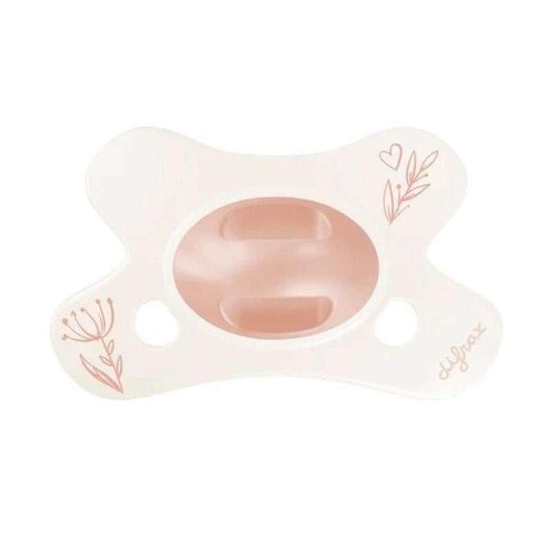 Difrax Natural Pacifier Little Venture 0-6 Months Dusty Pink Heart
