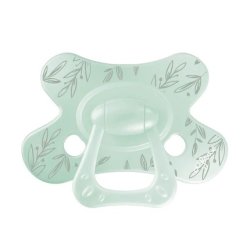 Difrax Natural Little Venture Pacifier 18 Months Mint Leafs