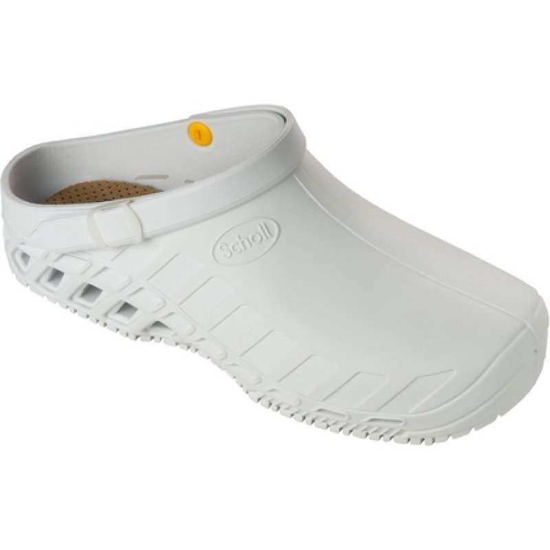 Scholl Evohealth Care Professional Shoe Unisex Clog In White Size 65 Uk