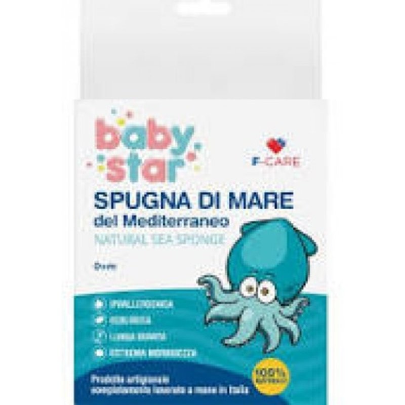 Babystar Natural Sea Sponge 12cm - Perfect For Bathing