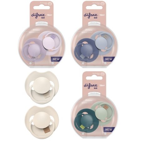 Difrax Dynamic Pacifier Prime 18 Months Assorted