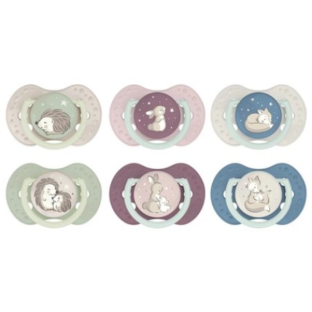 Difrax Dynamic Pacifier 3-6 Months Night & Day Assorted
