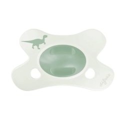 Difrax Natural Pacifier Little Venture 0-6 Months Little Green Dino
