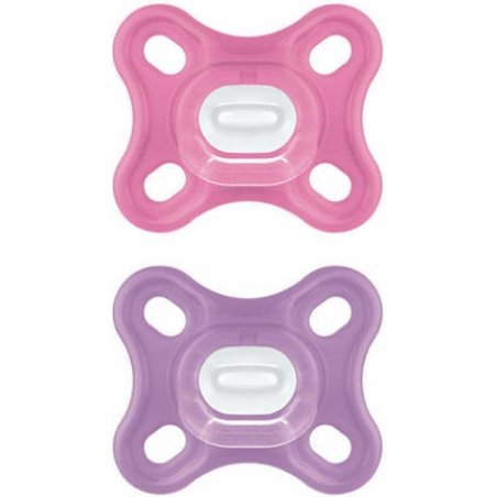 Mam Comfort Silicone Pacifier For Girls 0-2 Months - 2 Pieces