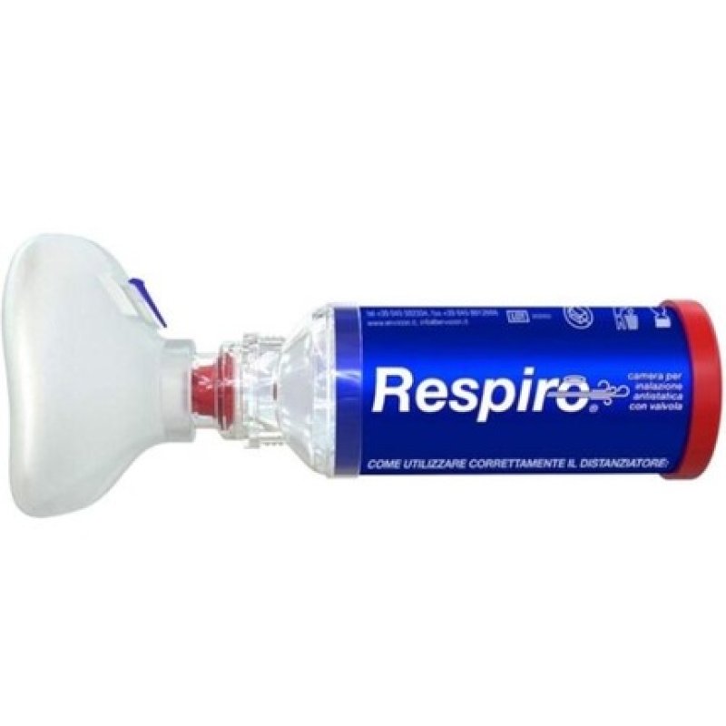 Respiro Antistatic Inhalation Chamber with Valve and Child Mask for Ages 3-4