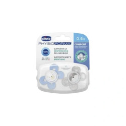 Chicco Physioforma Comfort Pacifier 06 Months Silicone 2 Pieces